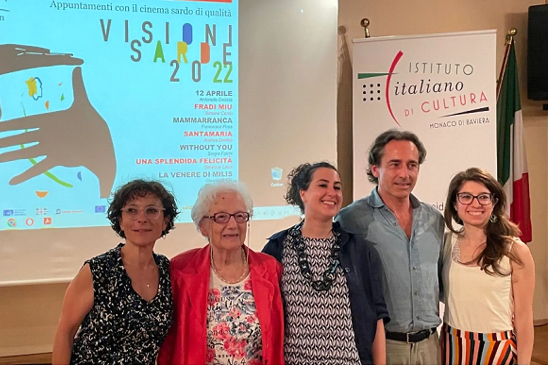 Natale Rampazzo con gli organizzatori (foto concessa)