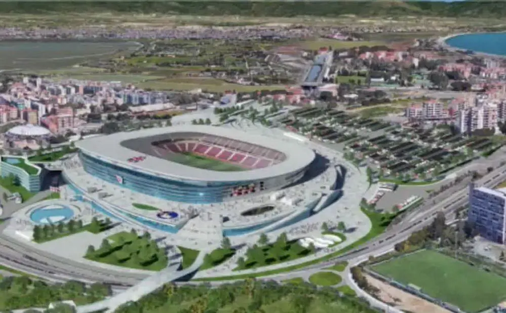 Cagliari, il nuovo stadio: il rendering del primo progetto