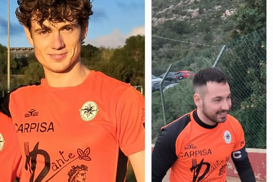 Porto Cervo: il goleador della squadra, Lucio Gasparri, e il capitano, Andrea Asole (foto G. Pischedda)