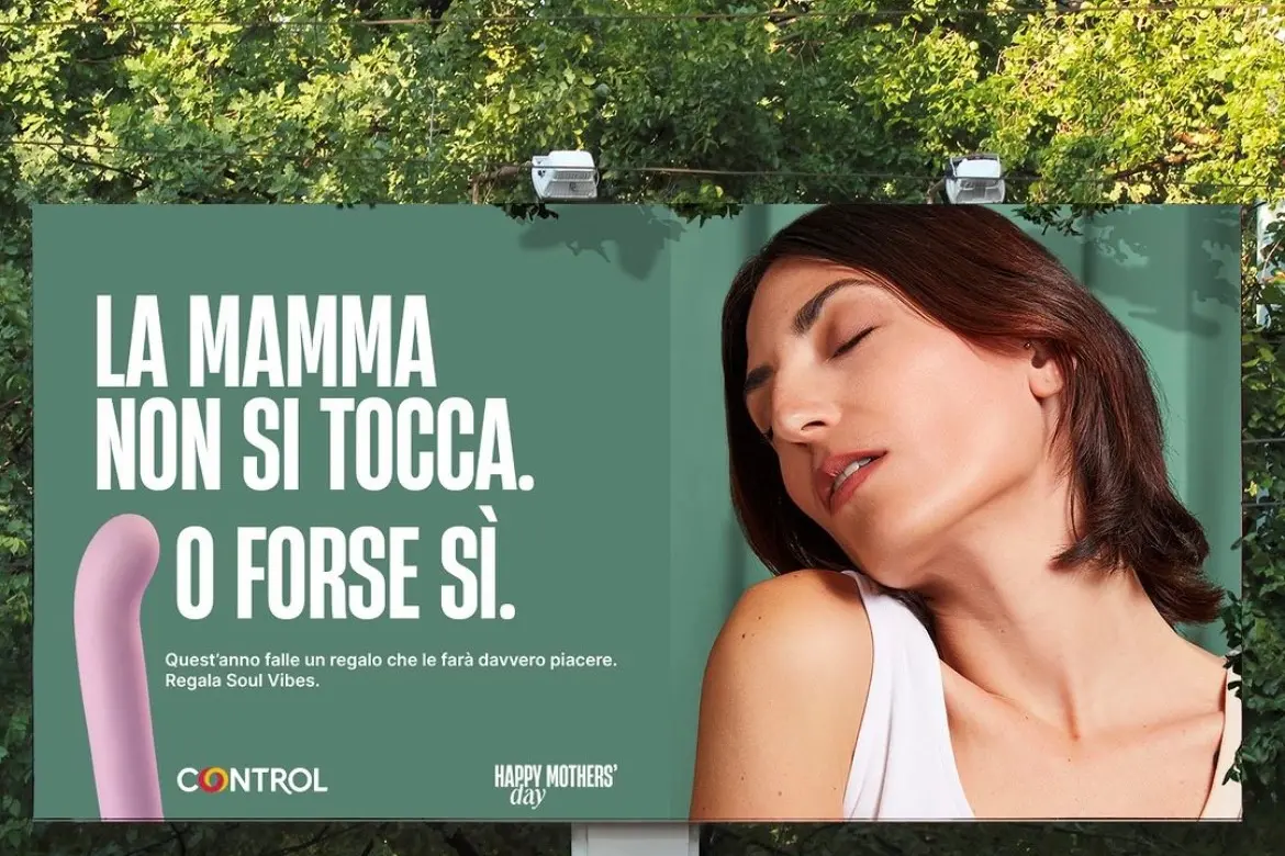 La pubblicità della Control Italia per la Festa della mamma