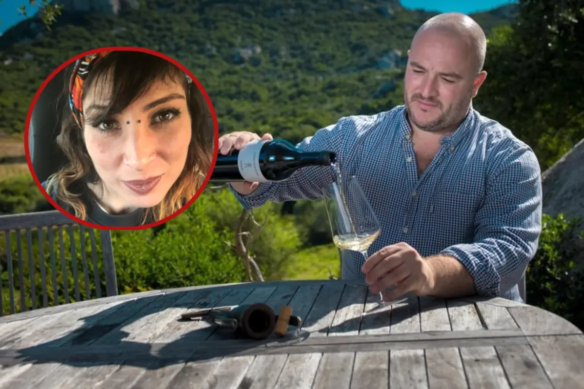 Emanuele Ragnedda e, nel tondo, Cinzia Pinna