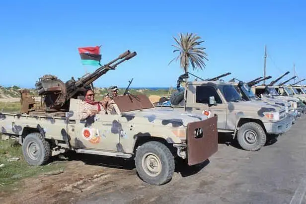 Libia, soldati del generale Haftar (Ansa)