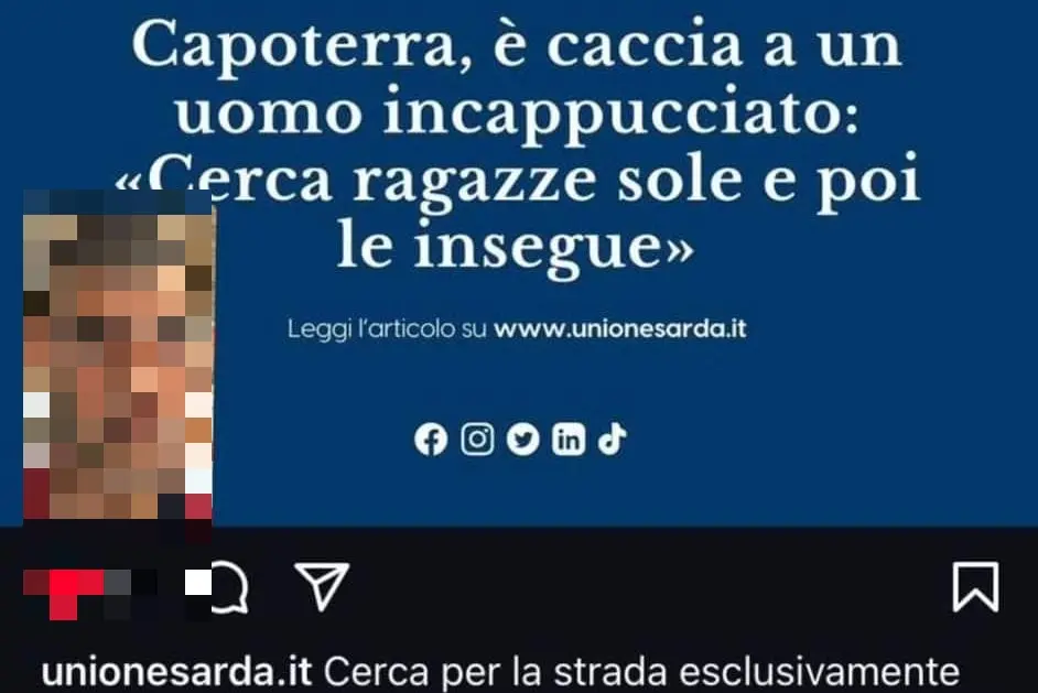 Il fotomontaggio (Unione Sarda)