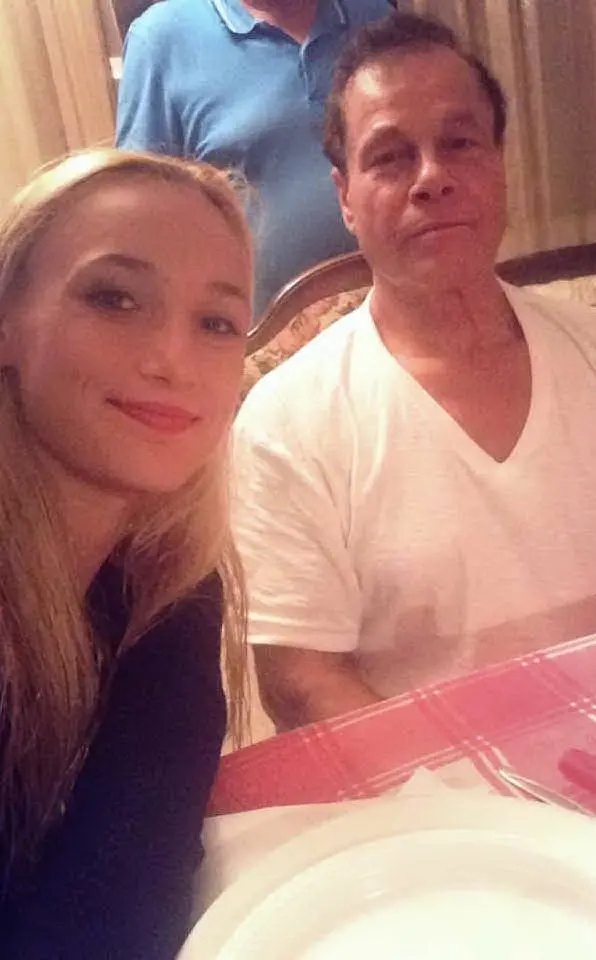 Con la figlia Maria