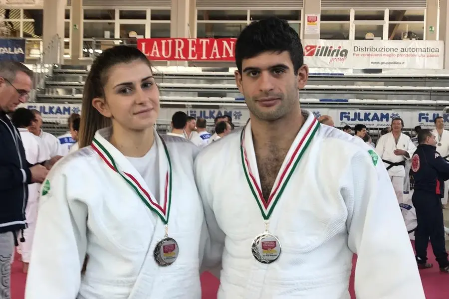 Ilaria and Nicola Placidi (photo granted by Judo Club Alghero)