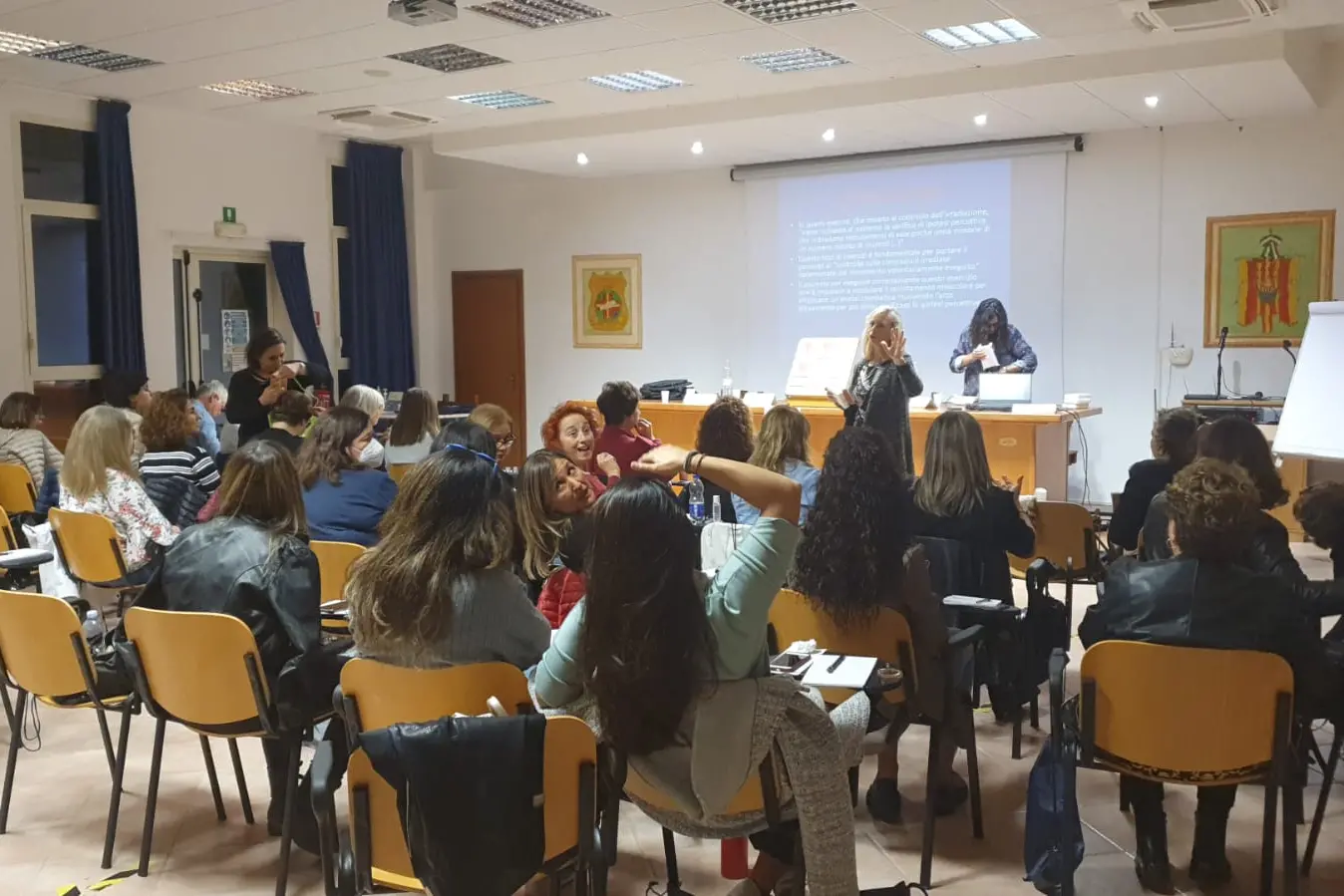 Le lezioni al Polisoccorso di Alghero (foto Fiori)