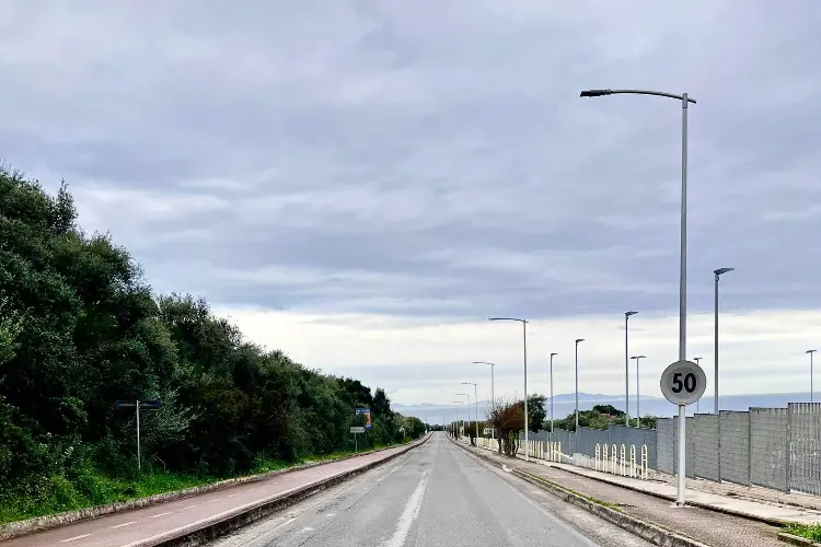 La provinciale Sorso- Marina di Sorso (foto concessa)