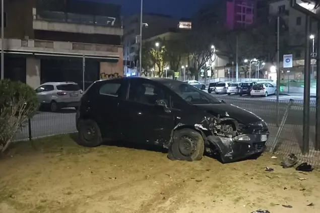L'incidente (foto Ungari)