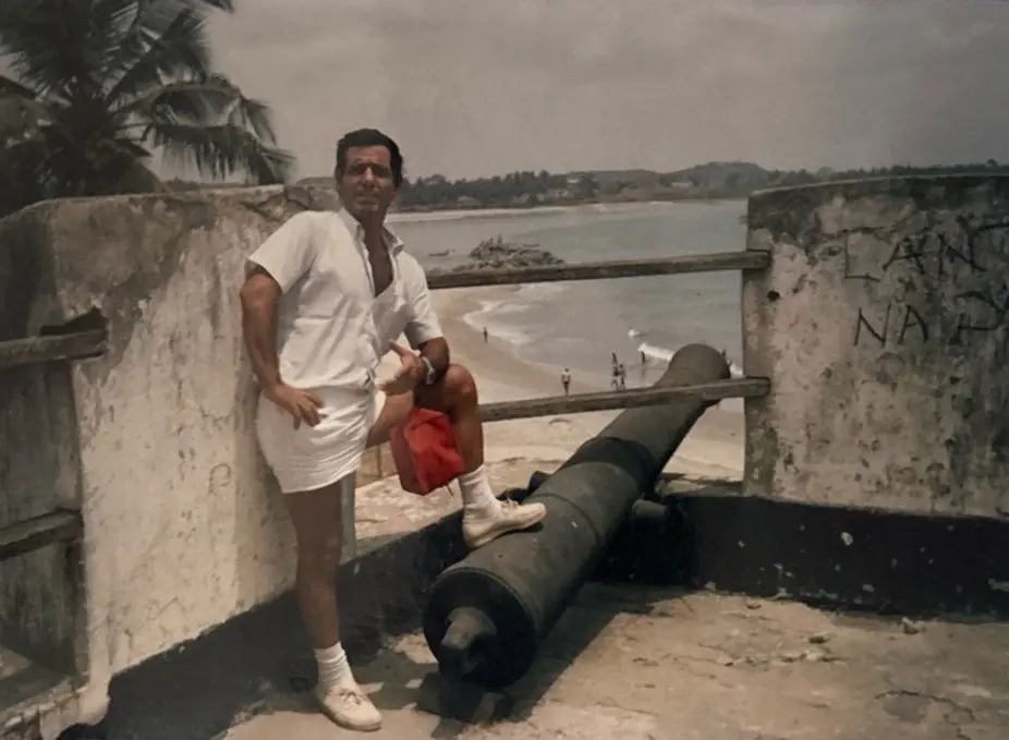 Bruno Vargiu quando lavorava all'estero (foto concessa)