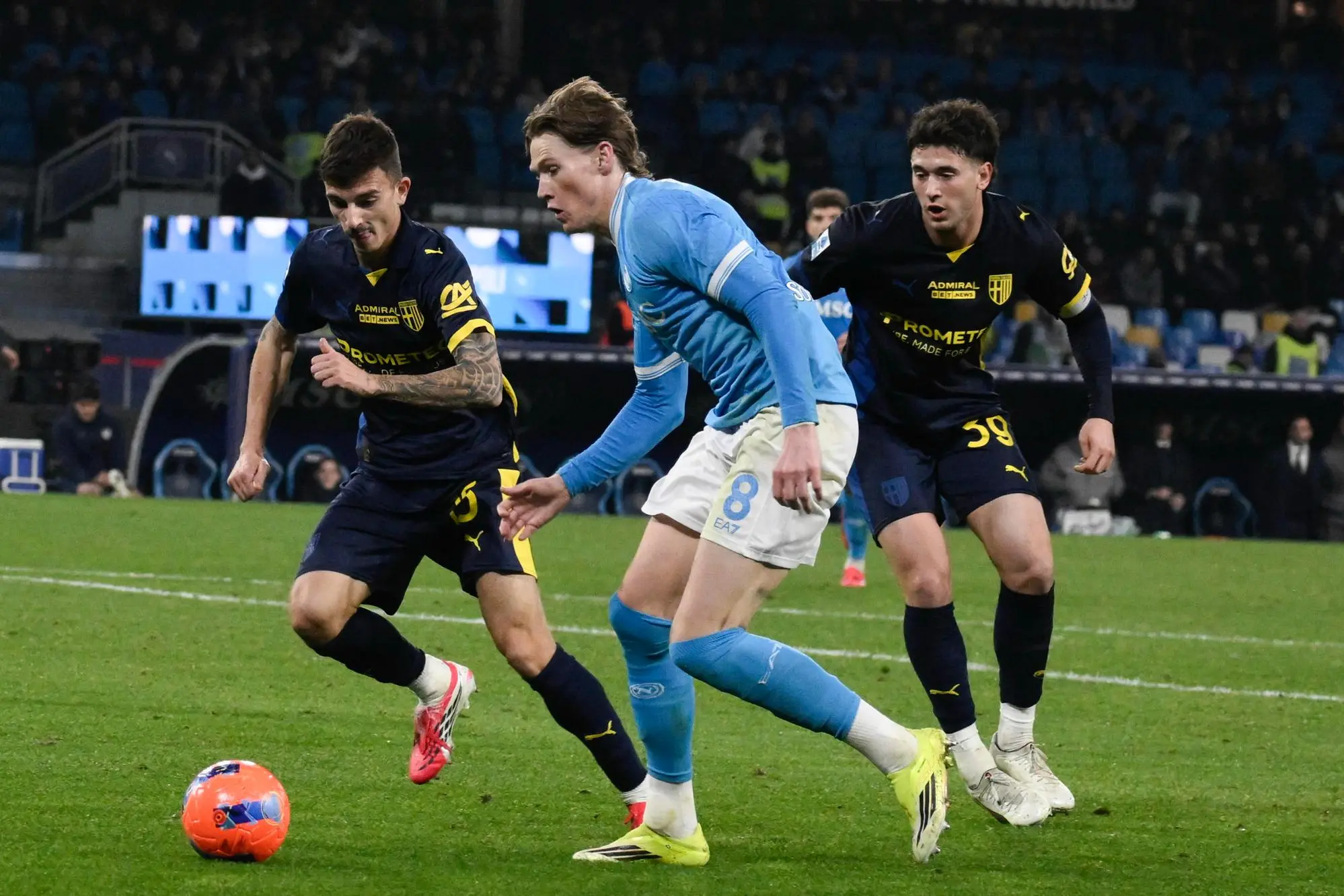 Scott McTominay in azione (Ansa)