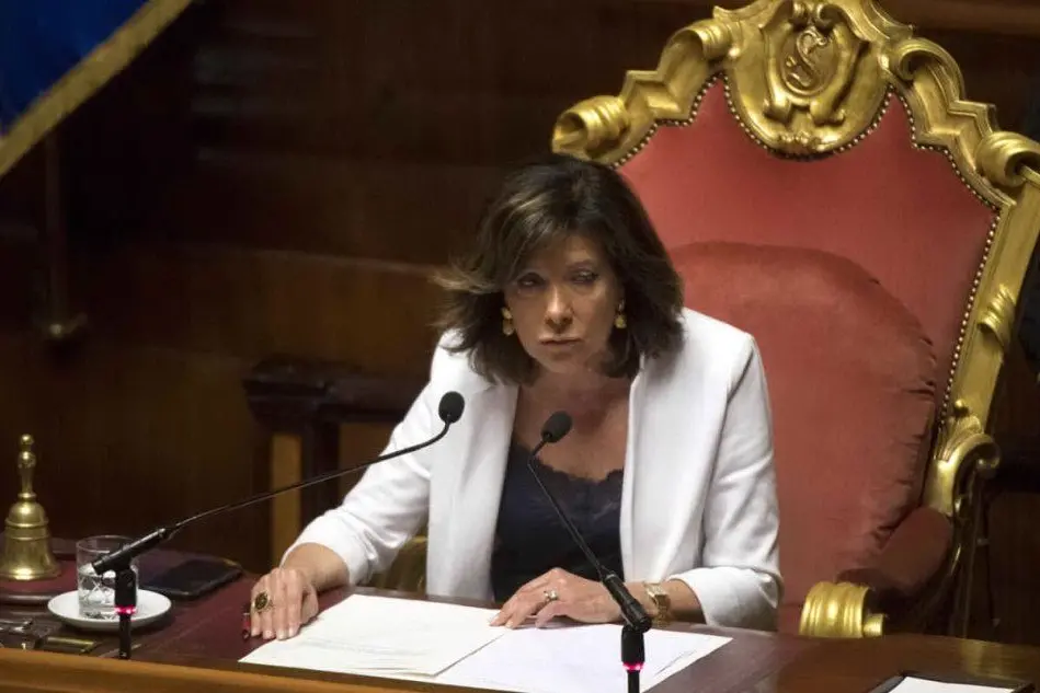 Il presidente del Senato Maria Elisabetta Alberti Casellati (foto Ansa)