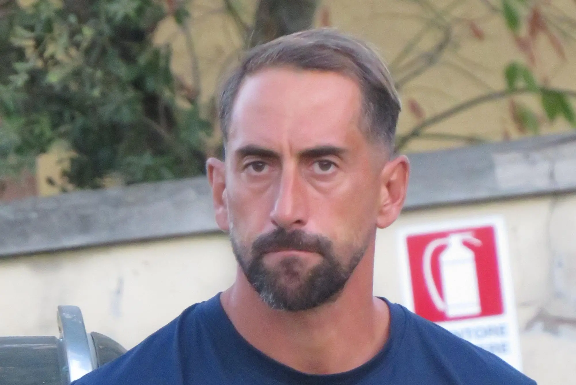 Andrea Cocco, allenatore della Villacidrese (foto Federico Cogoni)