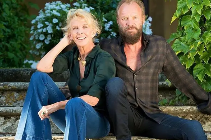 Sting e la moglie\u00A0Trudie Styler (foto Instagram)