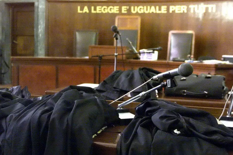Un'aula di tribunale