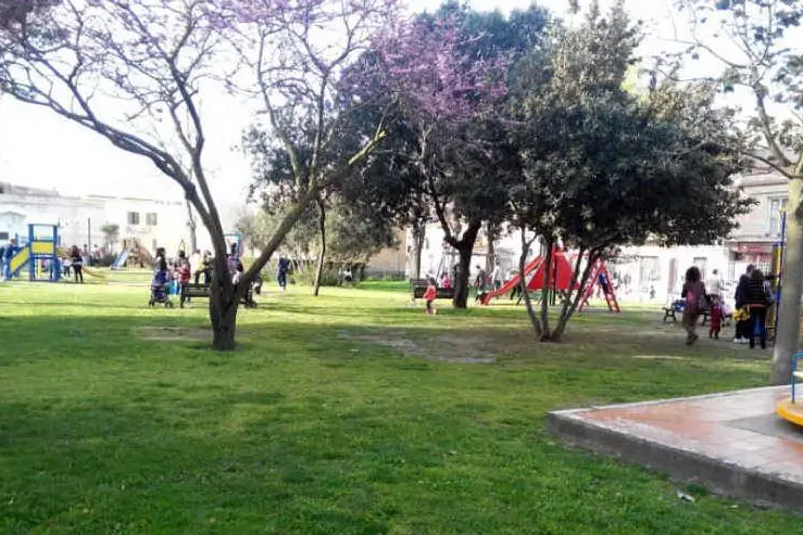 Il parco giochi San Gavino (L'Unione Sarda - pala)