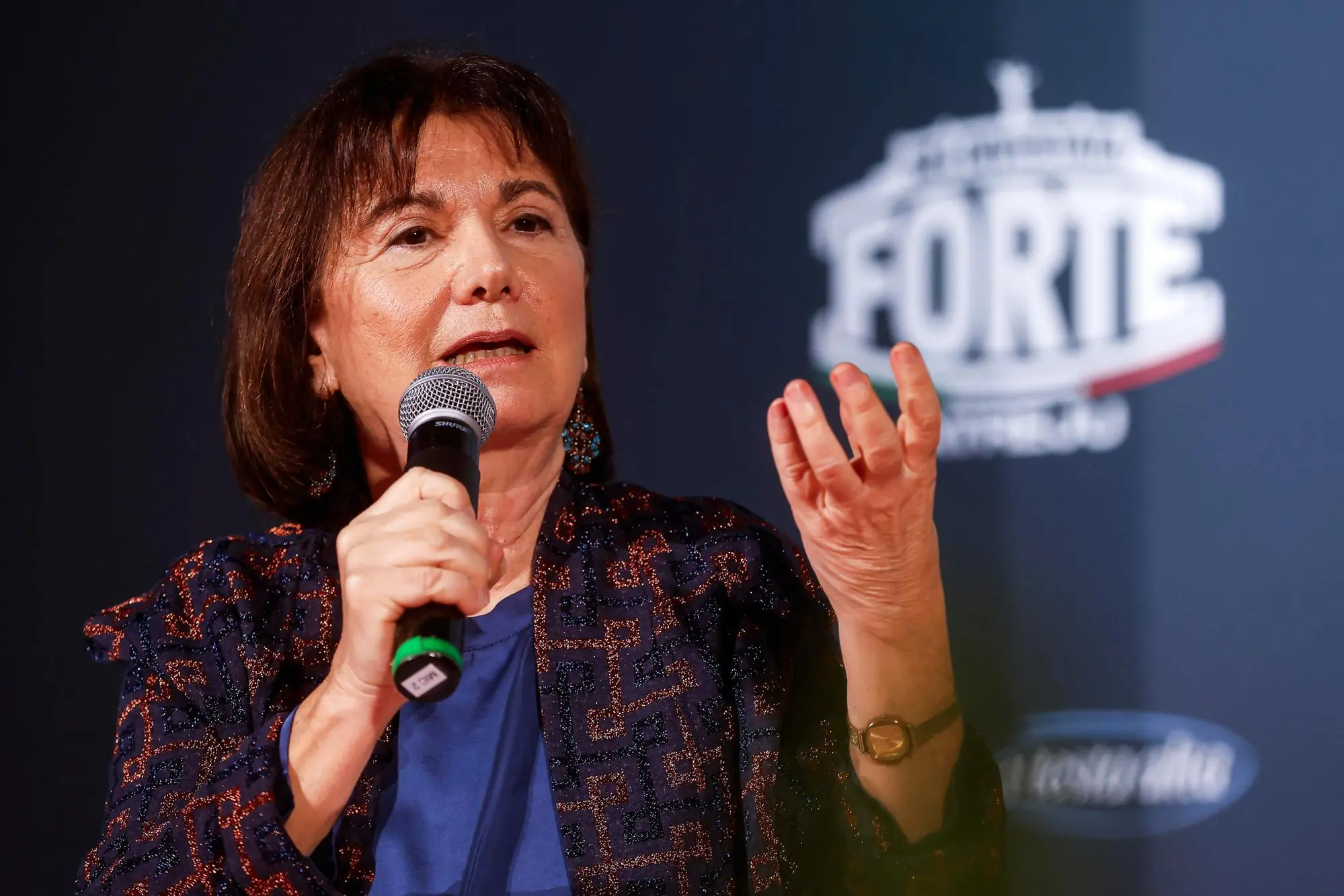 La ministra della Famiglia e Pari opportunità Eugenia Roccella (ANSA/ANGELO CARCONI)