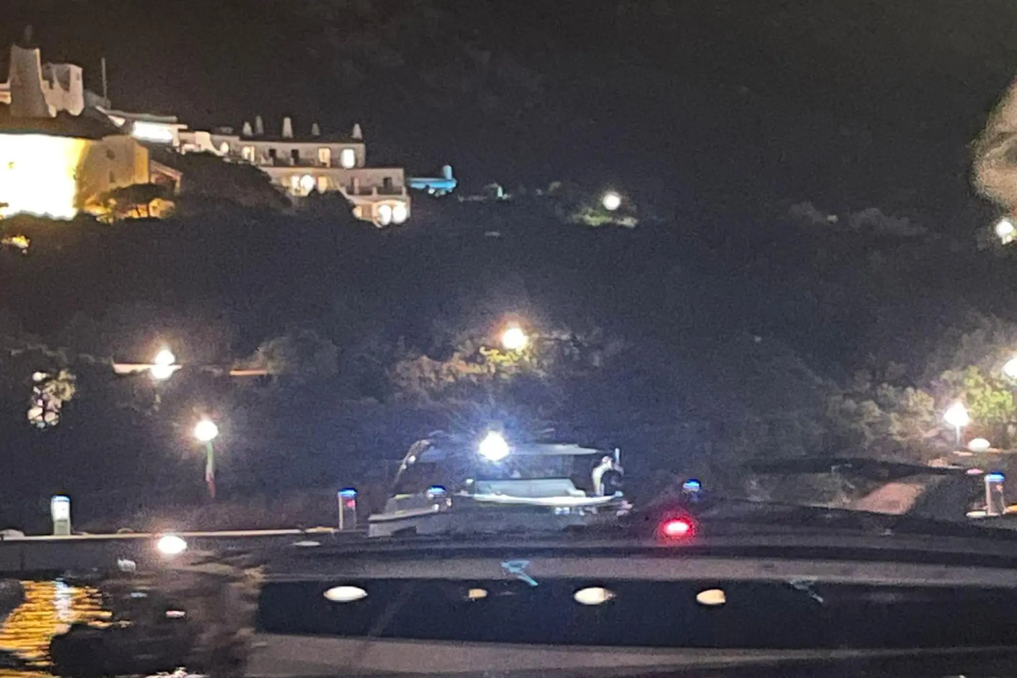Lo yacht coinvolto nell'incidente in Costa Smeralda, Porto Cervo 31 luglio 2022 ANSA