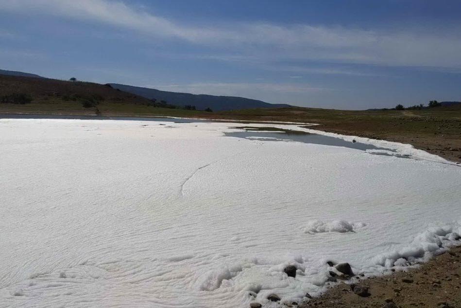 Schiuma bianca nel lago Omodeo: analisi in corso