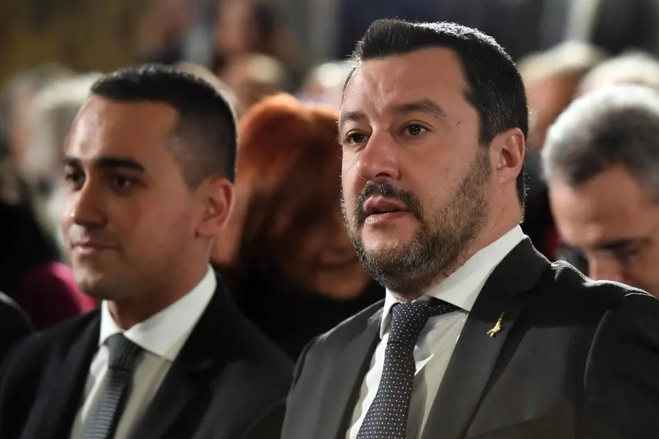 Luigi Di Maio e Matteo Salvini (Ansa)