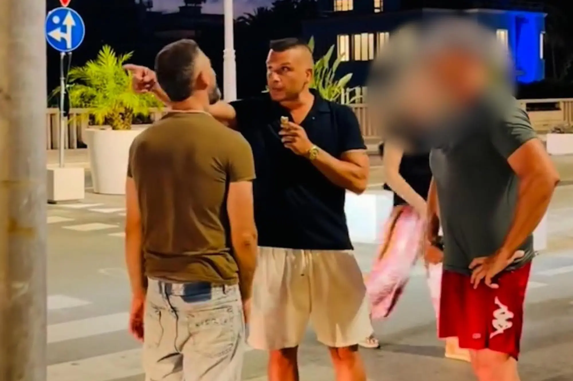 Un frame del video postato da Giuseppe Barboni