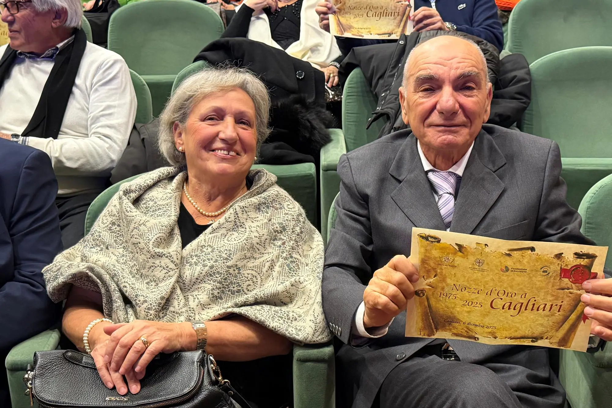 Nozze d'oro a Cagliari (L'Unione Sarda)