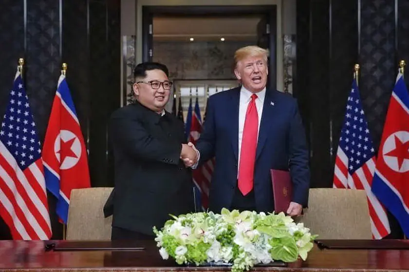 Kim Jong-un e Donald Trump (Ansa)