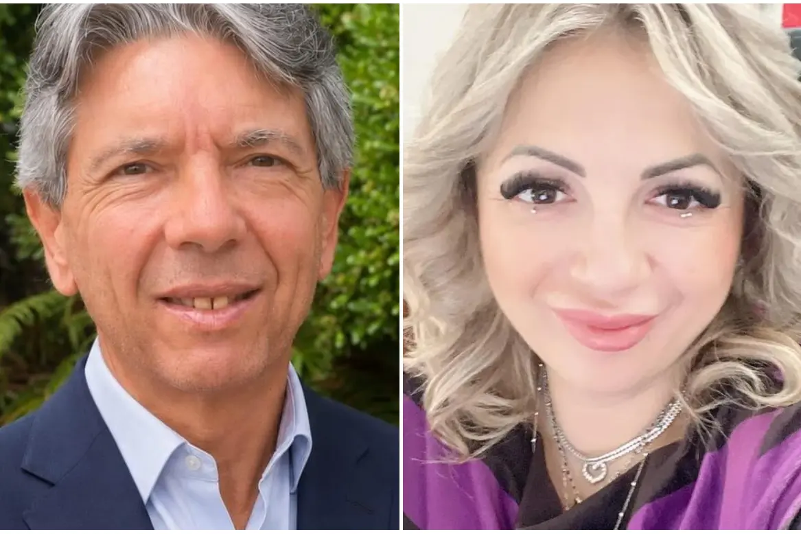 Luigi Orrù e Francesca Fadda (foto L'Unione Sarda)