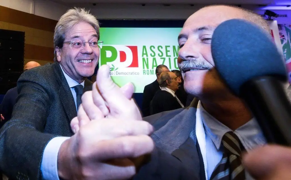 L'ex presidente del Consiglio Paolo Gentiloni