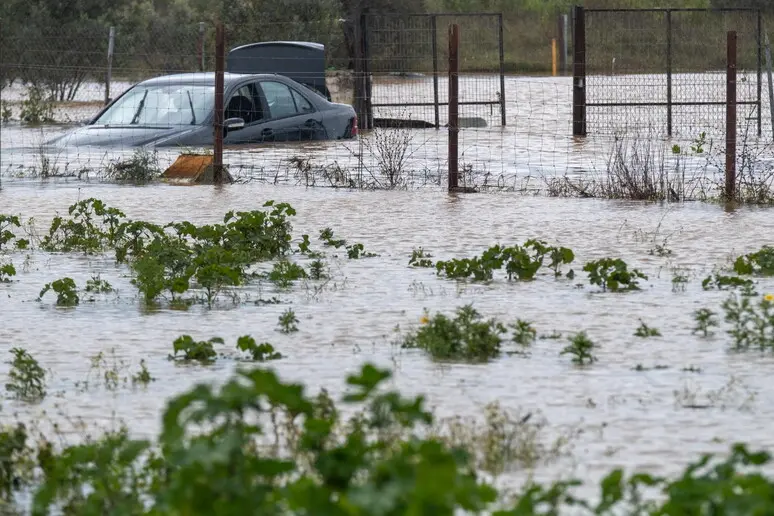 Una catastrofe naturale in una foto simbolo