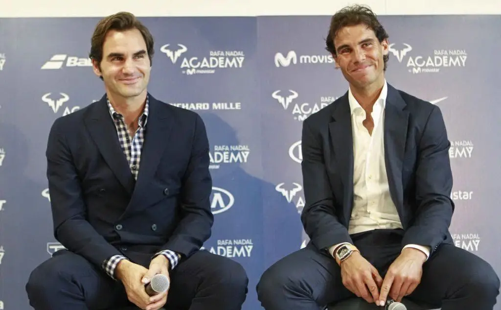 Con Roger Federer (Ansa)