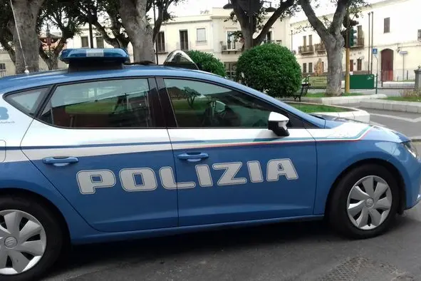 Polizia a Cagliari (Archivio L'Unione Sarda)