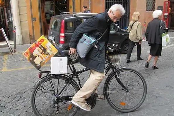 Roberto Cotti sulla sua bici