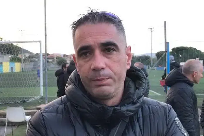 Francesco Loi, allenatore del Muravera (foto Antonio Serreli)
