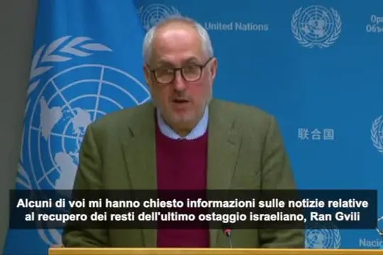 L'Onu: Bene il ritorno degli ultimi resti degli ostaggi di Gaza