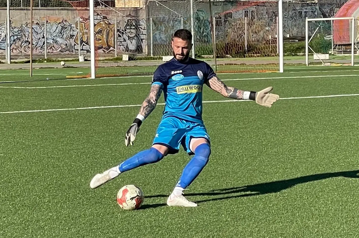 Enrico Galasso, nuovo portiere del Selargius (foto Spignesi)