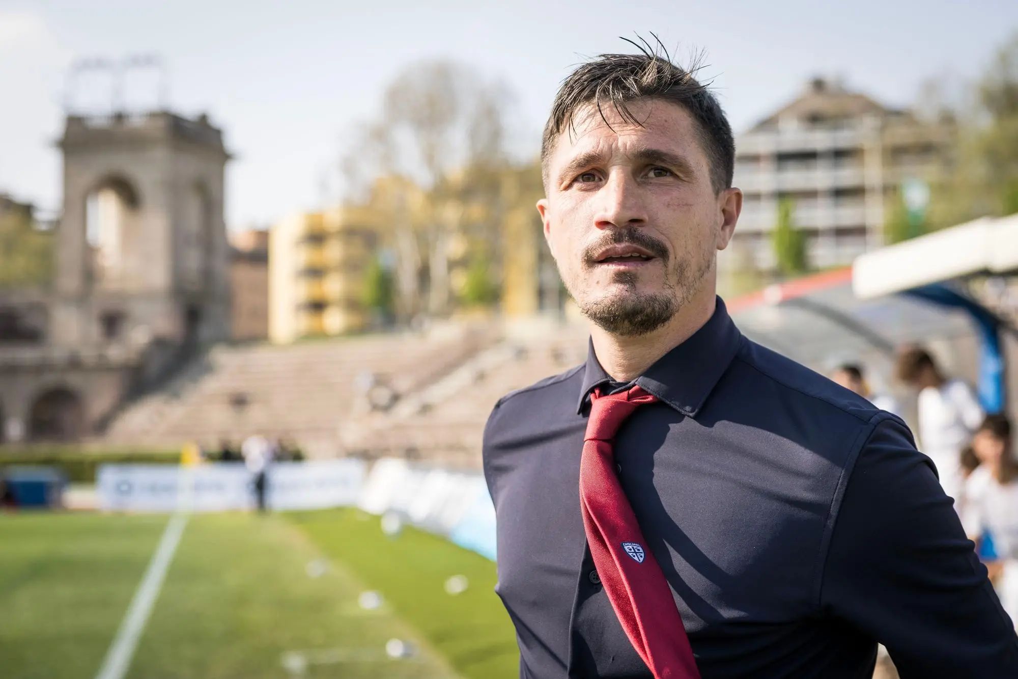 Il nuovo allenatore del Cagliari, Fabio Pisacane