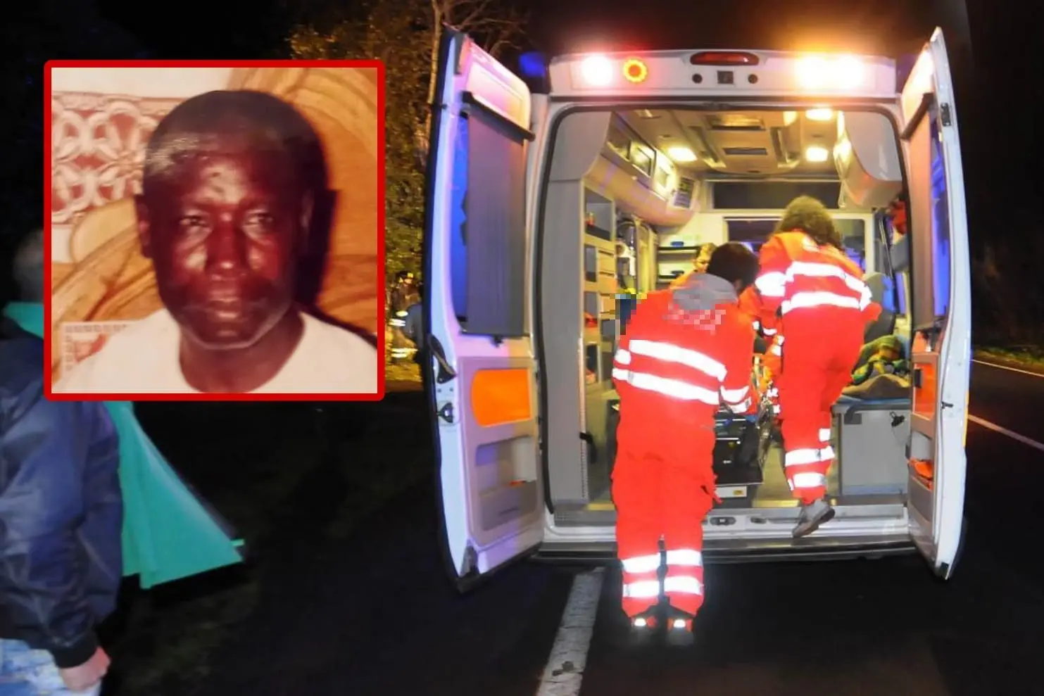 Serigne Gueye, 70 anni, morto nell'incidente stradale di giovedì 21 dicembre (L'Unione Sarda)