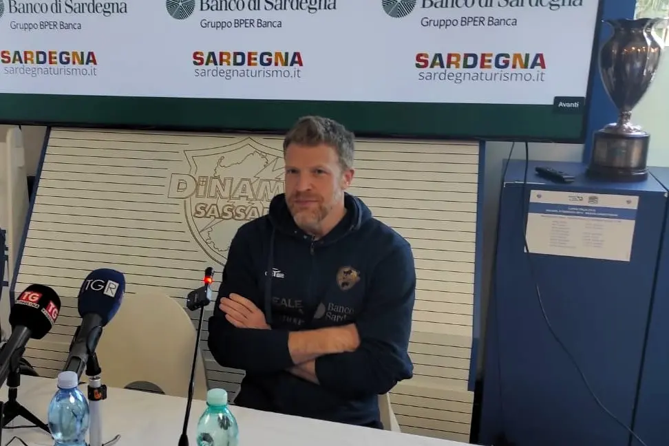 Il coach della Dinamo Lab Mathew Foden (foto G. Marras)