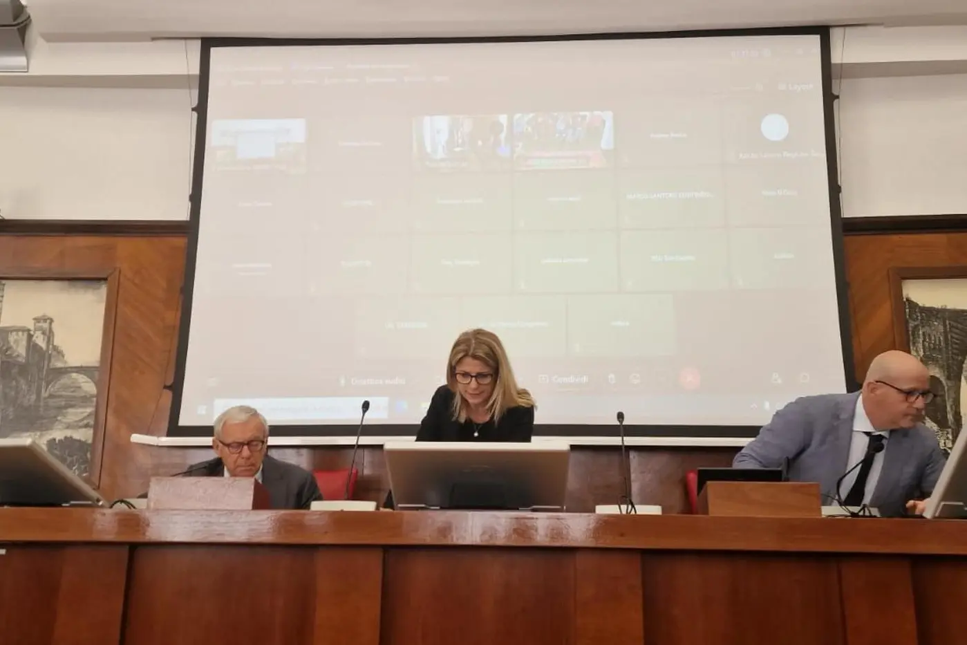 Riunione sulla vertenza di Portovesme con la sottosegretaria Fausta Bergamotto, al ministero delle Imprese e del Made in Italy, Roma, 24 marzo 2023. ANSA/Fabrizio Fois