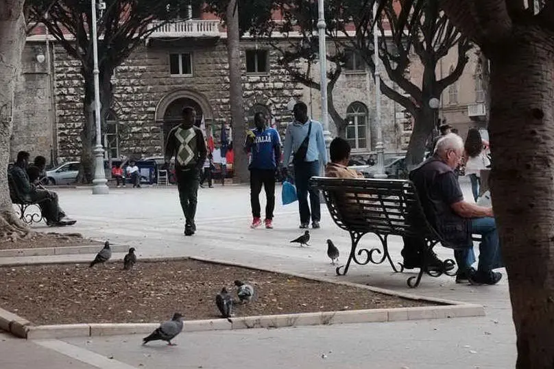 Piazza Del Carmine a Cagliari, fra le zone più &quot;critiche&quot;, in tema di degrado, del capoluogo sardo (archivio L'Unione Sarda)