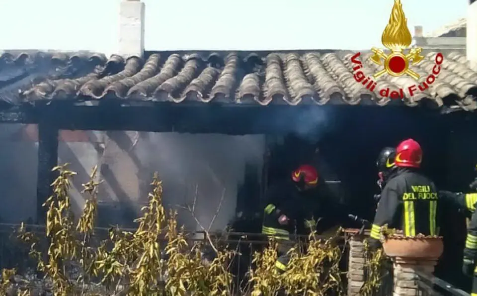 L'intervento dei vigili del fuoco