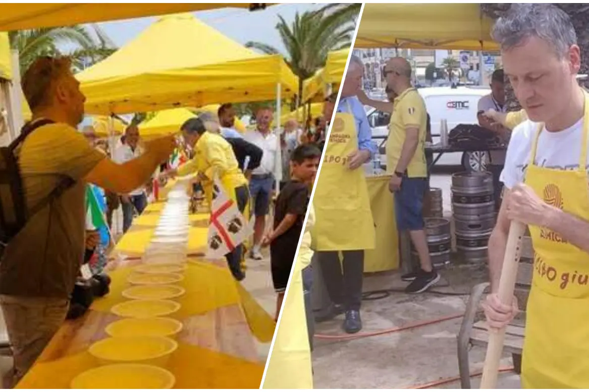 La preparazione della ricotta ad Alghero (Ansa)