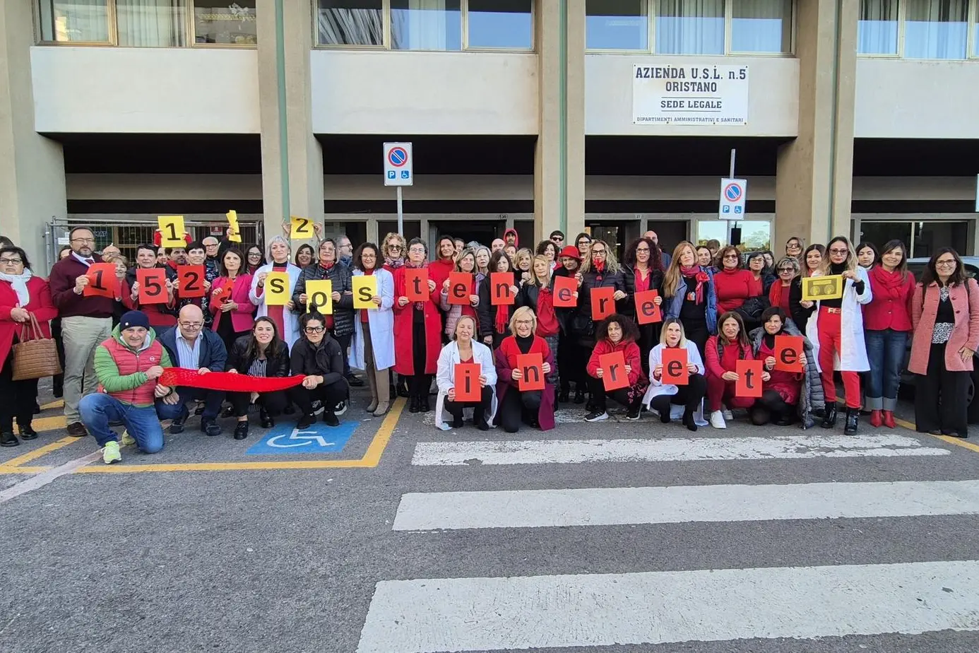 La manifestazione a Oristano (foto Asl)