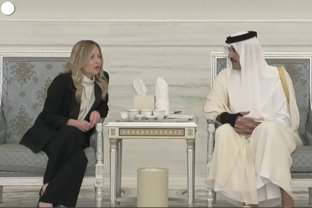 Meloni a Doha per la cerimonia per la morte di Al Thani