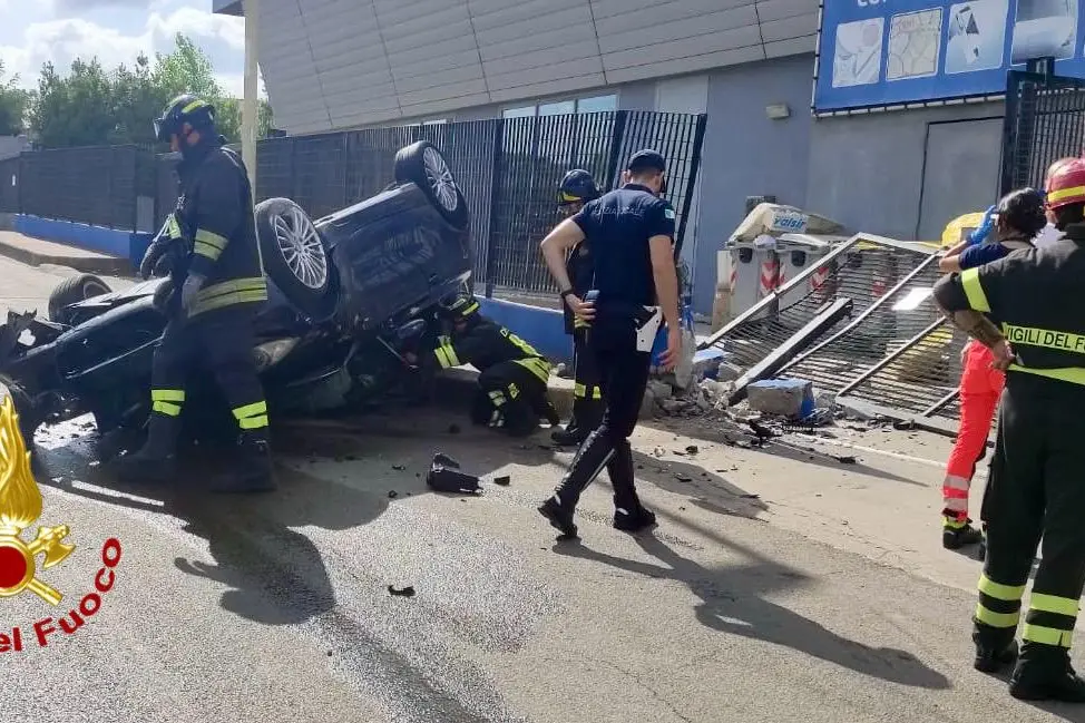 Sassari, incidente nella zona industriale di Predda Niedda