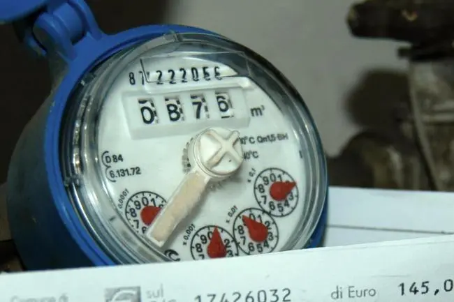 Un contatore dell’acqua