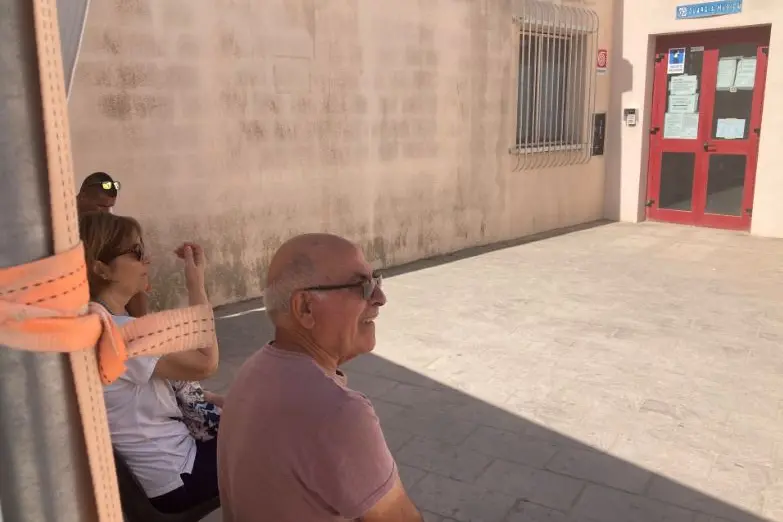 pazienti al Poliambulatorio Andriolu (foto Pala)