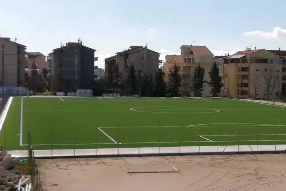 Il nuovo impianto sportivo di Monte Rosello a Sassari, prossimo all'inaugurazione (foto Tellini)