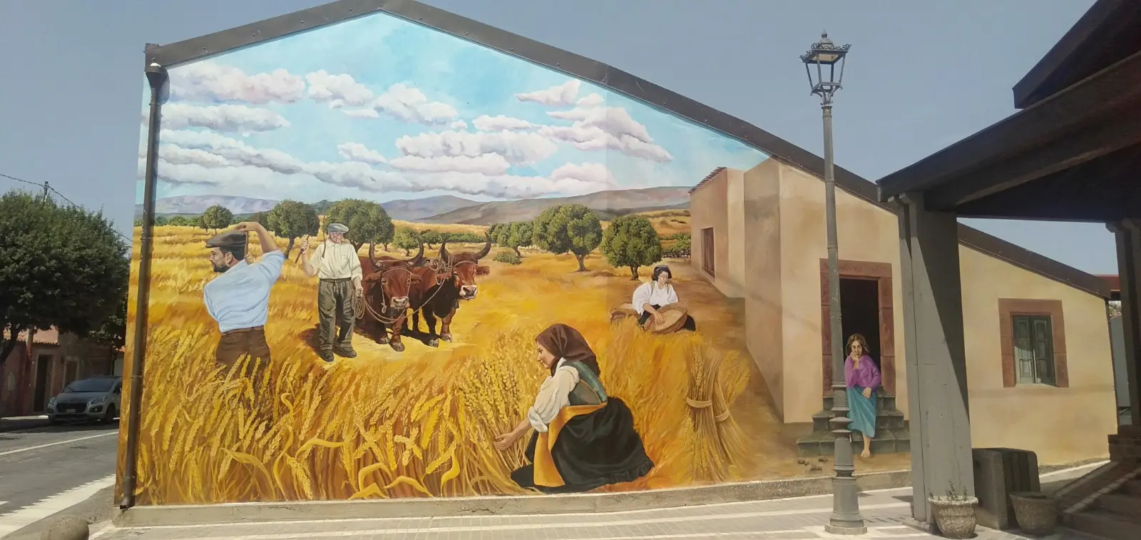 Murale a Tinnura, Oristano (Foto Sergio Loi)