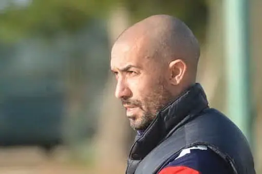 Tonio Madau allenatore del La Palma (Foto Antonio Serreli)